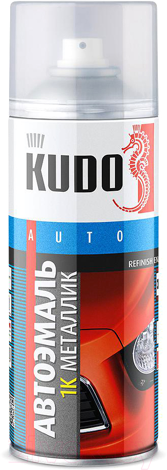 Эмаль автомобильная Kudo Снежная королева металлик 690 / KU41690 (520мл)