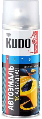Эмаль автомобильная Kudo Газ / KU4051 (520мл, светло-серый)