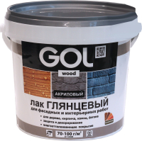 Лак универсальный GOL Wood Акриловый (900г, глянцевый) - 