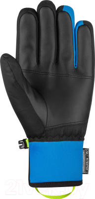 Перчатки лыжные Reusch Venom R-Tex XT / 6101205-7002 (р-р 8, Black/Brilliant Blue/Safety Yellow)