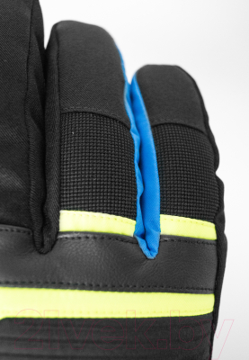 Перчатки лыжные Reusch Venom R-Tex XT / 6101205-7002 (р-р 9, Black/Brilliant Blue/Safety Yellow)