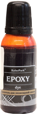 Акриловая краска KolerPark Для эпоксидной смолы (20мл, рыжий)