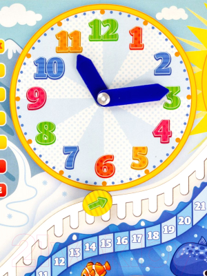 Развивающая игрушка WoodLand Toys Часы-календарь Увлечения / 94106