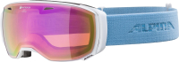 Очки горнолыжные Alpina Sports 2021-22 Estetica Q / A7245812 (White-Skyblue/Pink) - 