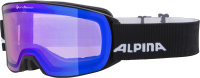 Очки горнолыжные Alpina Sports 2021-22 Nakiska QV / A7276831 (Black Matt/Blue) - 