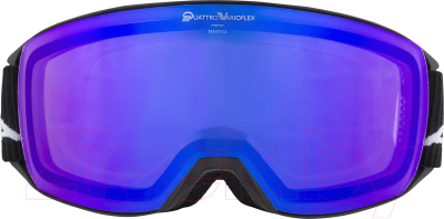 Маска горнолыжная Alpina Sports 2021-22 Nakiska QV / A7276831 (Black Matt/Blue)