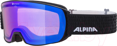 Маска горнолыжная Alpina Sports 2021-22 Alpina Nakiska Q / A7278831 (Black Matt/Blue)