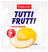 Лубрикант-гель Bioritm Tutti-Frutti сочная дыня / LB-30014t (4г ) - 