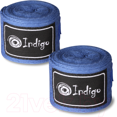 Боксерские бинты Indigo 1115 (2.5м, синий)