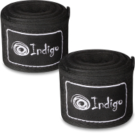 Боксерские бинты Indigo 1115 (2.5м, черный) - 