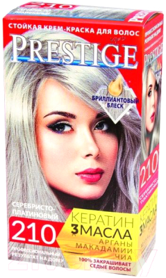 Изображение товара Крем-краска для волос VIP'S Prestige 210  (серебристо-платиновый)