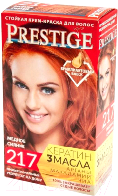 Изображение товара Крем-краска для волос VIP'S Prestige 217  (медное сияние)