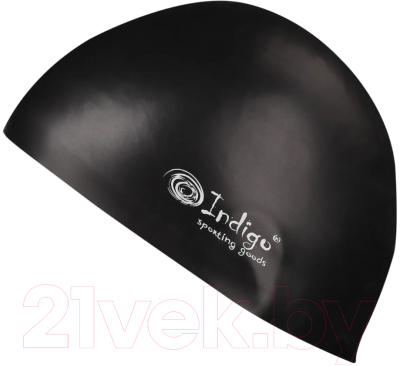 Шапочка для плавания Indigo Стартовая 3D форма / IN085 (черный)