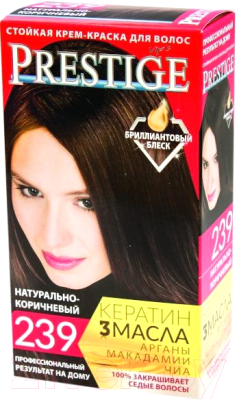 Изображение товара Крем-краска для волос VIP'S Prestige 239 (натурально-коричневый)