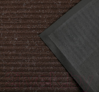 Коврик грязезащитный Kovroff Стандарт ребристый 90x120 / 20403 (коричневый)