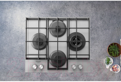 Газовая варочная панель Hotpoint HAGS 62F/WH