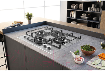 Газовая варочная панель Hotpoint HAGS 62F/WH