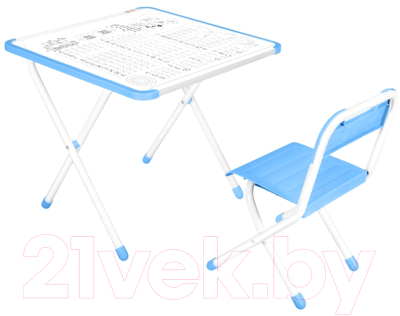 Комплект мебели с детским столом Дэми Машинка (синий)