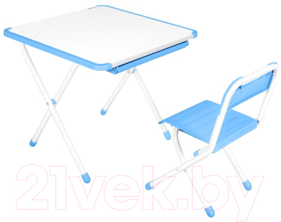 Комплект мебели с детским столом Дэми Машинка (синий)