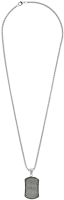 Кулон Zippo Black Crystal Pendant Necklace / 2007178 (серебристый/черный) - 