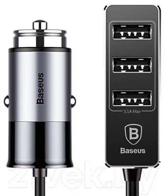 Зарядное устройство автомобильное Baseus Enjoy Together / CCTON-0G (темно-серый)