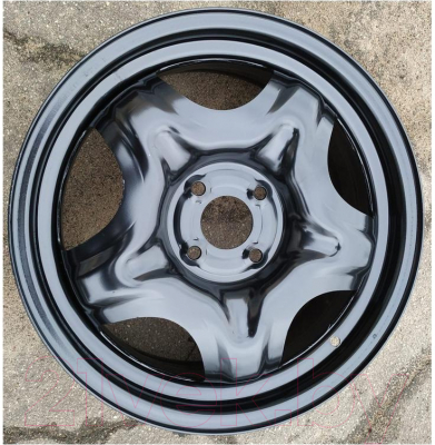 Изображение товара Штампованный диск ТЗСК Renault Sandero 16x6.5" 4x100мм DIA 60.1мм ET 37мм Черный глянец