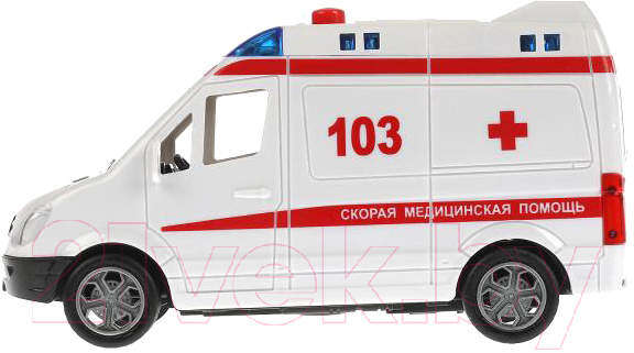 Автомобиль игрушечный Технопарк Mercedes-Benz Sprinter Скорая / SPRINTERVAN-15PLAMB-WH — фото 2