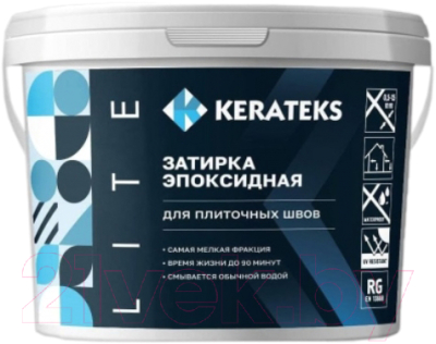 Фуга Kerateks Lite С75 (1кг, серый цемент)