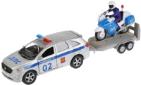 Автомобиль игрушечный Технопарк Kia Sorento Prime Полиция с мотоциклом / SB-18-04WB - 