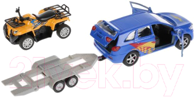 Автомобиль игрушечный Технопарк Kia Sorento Prime Спорт с квадроциклом / SB-18-05WB