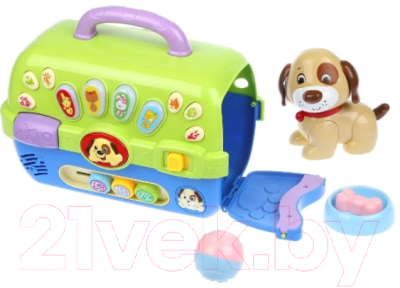 

Интерактивная игрушка Наша игрушка, Собачка с домиком / 6623