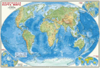 Настенная карта Геодом Мир Физический. М1:27.5 млн / 7994 - 