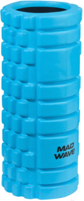 Валик для фитнеса Mad Wave Hollow Foam Roller (33x14, голубой)