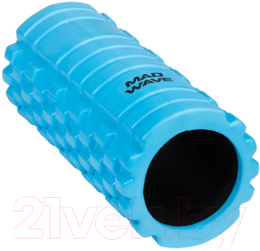 Валик для фитнеса Mad Wave Hollow Foam Roller (33x14, голубой)