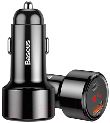 Зарядное устройство автомобильное Baseus CCMLC20C-01 (черный)
