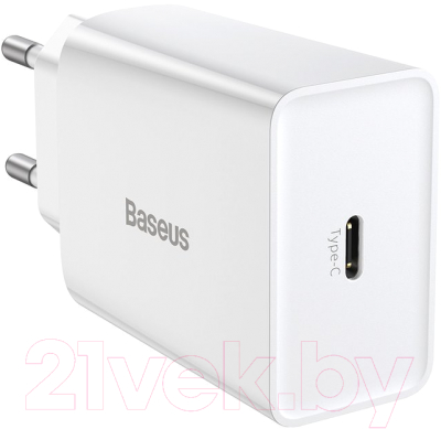 Зарядное устройство сетевое Baseus CCFS-SN02 (белый)