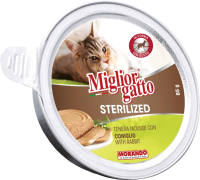 Влажный корм для кошек Miglior Gatto Steril Rabbit (85г) - 