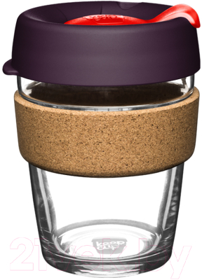 Многоразовый стакан KeepCup Brew Cork M Red Bells / BCREDB12