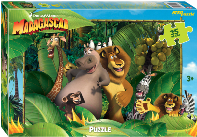 Пазл Step Puzzle Maxi Мадагаскар-3 / 91244 (35эл)