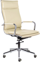 Кресло офисное Brabix Premium Kayman EX-532 / 532544 (экокожа/хром бежевый) - 