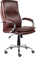 Кресло офисное Brabix Premium Cuba EX-542 / 532550 (экокожа/коричневый) - 