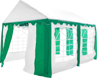 Торговая палатка Sundays Party 3x4 (белый/зеленый) - 