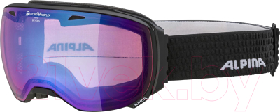 Маска горнолыжная Alpina Sports Big Horn Qv / A7205735 (Black Matt/Blue)