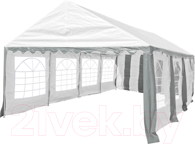Торговая палатка Sundays Party 4x8 (белый/серый)