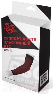 Суппорт локтя RSC ЛВ9-02 (S, черный/красный)