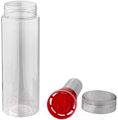 Бутылка для воды Oasis Fruiton infuser / 10045102 (прозрачный/красный)