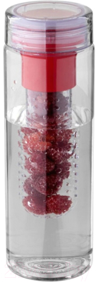 Бутылка для воды Oasis Fruiton infuser / 10045102 (прозрачный/красный)