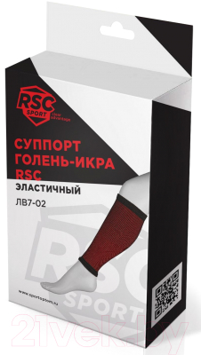 Суппорт голени RSC ЛВ7-02 (XL, черный/красный)