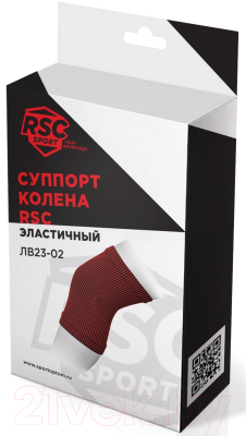 Суппорт колена RSC ЛВ23-02 (S, черный/красный)
