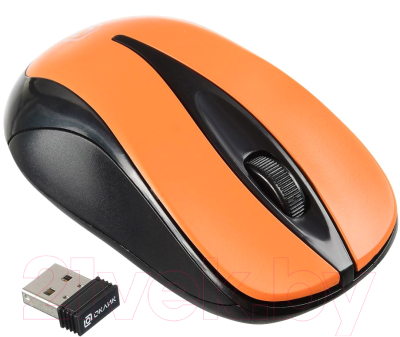 Мышь Oklick 675MW (черный/оранжевый)